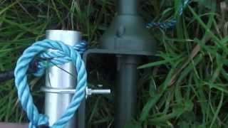 How to put up a CB antenna on a 20ft mast in the field [upl. by Siladnerb]