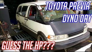 Drift Minivan goes to the Dyno  5 Speed Toyota Previa Drift Van [upl. by Metzgar60]