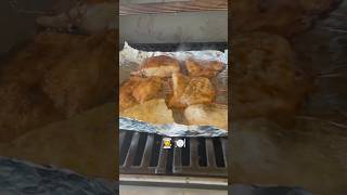 What’s better than tripletail fishing Mesquite grilled tripletail food shorts cooking fish [upl. by Atarman]