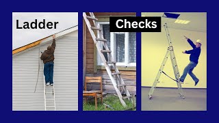 Safe use of Ladders  Ladder Safety  How to inspect a ladder  Ladder checks safetyfirstlife hse [upl. by Nannette]