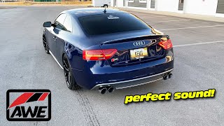 AWE Touring Exhaust Install on my B85 Audi S5 Perfect Sound [upl. by Iona]