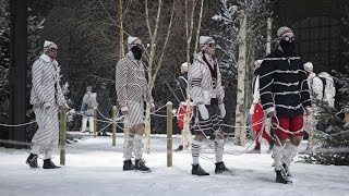 Moncler Gamme Bleu FallWinter 201718 Show [upl. by Lenuahs]