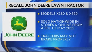 John Deere Law tractor recall [upl. by Bohs74]