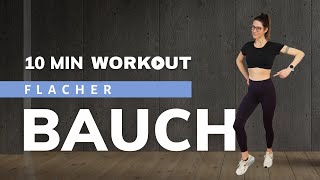 10Minuten Bauch Workout – Flacher amp definierter Bauch  Deutsch  alle Fitnesslevel  10 Min [upl. by Pietrek]