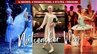 16 NUTCRACKER SHOWS Packed into 1 Epic Weekend ❄️🩰 ballet vlog nutcracker [upl. by Anirbas]