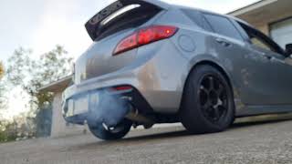 mazdaspeed 3 2nd gen single exit exhaust [upl. by Ahsenak]