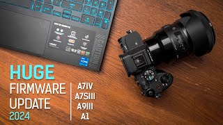 HUGE Firmware Update For Sony Cameras A7IVA7SIIIA1A9III  2024 Step by Step Guide  Ver 300 [upl. by Vena295]