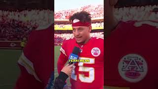 Kansas City Chiefs UNDEFEATED Patrick Mahomes very humble humble humble pie 🥧🥧🥧🥰🥰🥰 [upl. by Fital]