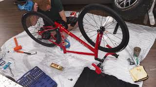 Cinelli Vigorelli Shark build timelapse [upl. by Sucramd]