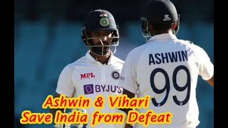 Ashwin And Vihari take Blows and Save the Test  187th Video [upl. by Dailey683]