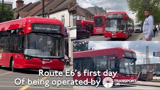 FIRST DAY Route E6 being operated by Transport UK TUK [upl. by Oicirtap]