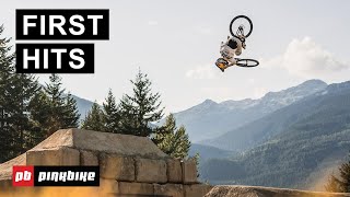 Revealing The 2024 Joyride Slopestyle Course First Hits AND Course Walkthrough  Crankworx Whistler [upl. by Ahsenat]