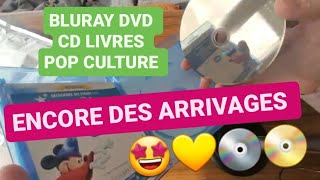 ENCORE DES ARRIVAGES 🤩 DVD BLURAY CD LIVRES JOUETS  UNBOXING LA BOURSE AUX LIVRES 😁 [upl. by Wall]