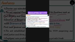 Features of Regulating Act 1773  Indian Polity  Part 4  Laxmikant upsc [upl. by Polly581]