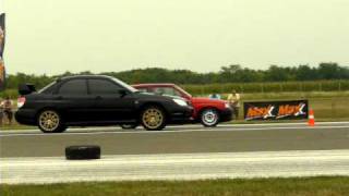 A Corsa C20LET vs Impreza WRX STI [upl. by Iem]