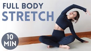 10 min Full Body Stretch Daily Routine for Cool Down Flexibility Mobility amp Relaxation  Emi [upl. by Ruford]