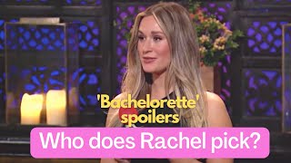 Spoilers Who Does Rachel Choose on The Bachelorette [upl. by Eskil519]