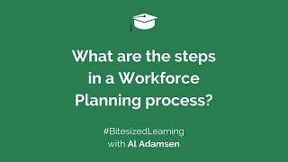 What are the steps in a Workforce Planning process [upl. by Nauqet]