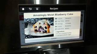 LG Fridge Displays Food Channel Recipes at 2012 CES [upl. by Felita540]