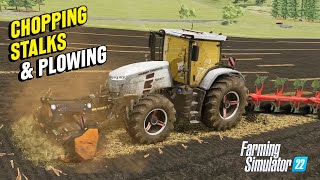 Chopping Stalks amp Plowing  MF 8S Special Edition  Farming Simulator 22 [upl. by Eelytsirk530]