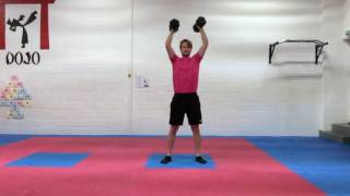 Dumbbell Thrusters Squat to Press [upl. by Griseldis]