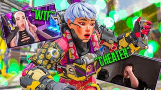 Killing Twitch Streamers in Apex Legends w Reactions 8 Funniest Reactions [upl. by Nnylrats]