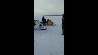 Arctic Cat XF1100 Turbo Meth Kit vs Ski Doo Mach Z 800 [upl. by Gone]