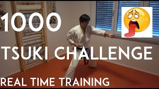 1000 TSUKI challenge  karate punch real time training  TEAM KI [upl. by Iderf]