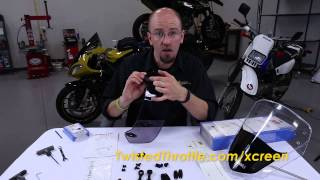 MRA XCreen Tour Motorcycle Windshield Extension UnBox and Hardware Mount [upl. by Allenrac]