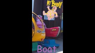 Mr Blobby Boat Kiddie Ride RARE [upl. by Liarret13]