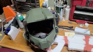 update on my 3d printed Halo Master Chief Helmet [upl. by Daus878]