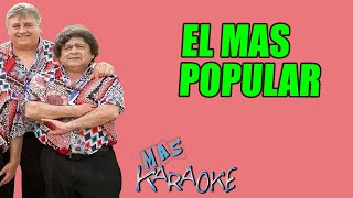 EL MAS POPULAR 🍏 Los Palmeras Mas Karaoke [upl. by Bianka863]