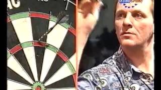 Darts World Masters 1996 Quarter Final Burnett vs Nagy [upl. by Tatia]