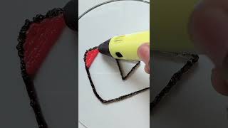 Making Youtube logo With 3D Pen ▶️ shorts [upl. by Summons]