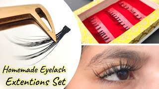 How to make eyelash extensions at home  Eyelash extensions  How to make eyelashes  Sajal Malik [upl. by Jacklyn]