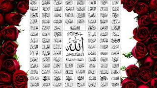 99 Names of Allah [upl. by Aicatsan]