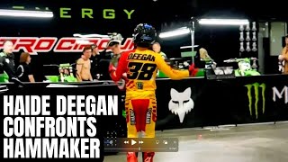 HAIDEN DEEGAN THROWS SETH HAMMAKERS BIKE AFTER CRASH [upl. by Lindner]