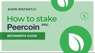 Peercoin PPC  How To Stake Guide  Easy Tutorial [upl. by Seton910]