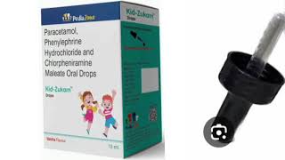 Kid Zukam Drops Paracetamol Phenylephrine Hydrochloride and Chlorpheniramine Maleate Oral Drops [upl. by Enihpled]