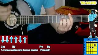 Destripando la historia  Poseidon  Cover con Acordes Ritmo y Letra [upl. by Odrareg]