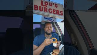 Lous Burgers 🍔🍟🧅 foodreview burger fries onionrings [upl. by Llaccm]