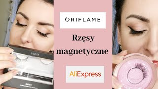 Rzęsy magnetyczne Oriflame kontra Aliexpress [upl. by Ahsenhoj]