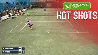 Tiafoe Fires Final Hot Shot At Sarasota Challenger 2017 [upl. by Yntirb]