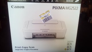 Canon PIXMA MG2522 printer unboxing review amp test [upl. by Lenette]