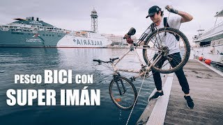 PESCO una BICICLETA con un SUPER IMÁN en el MAR [upl. by Amabil]