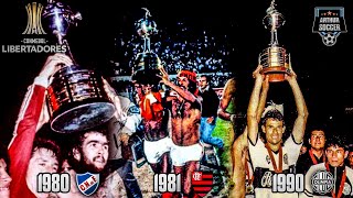 Finais da Libertadores 1980  1990 [upl. by Airednaxela]