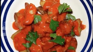 Patatas Bravas à laïoli tomaté espagnol  Recette Tapas  Recette  134 [upl. by Akzseinga]