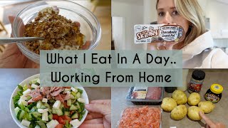 WHAT I EAT IN A DAY WHILST WORKING FROM HOME  Kerry Whelpdale [upl. by Eellac]