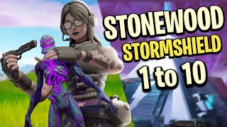 How to do Stonewood storm shield 1 to 10 complete explanation  fortnite STW [upl. by Justis692]