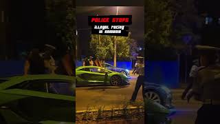 Police stops again a ilegal race in ROMANIA🤣🤣🤣 trend automobile race short shorts [upl. by Ahk303]